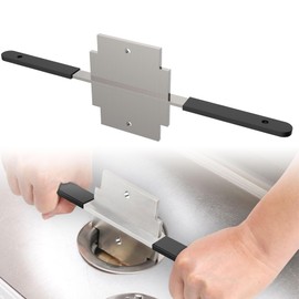 Waste Drain Tool for 3 Tier Sink in Commercial Kitchens, Silvery, Twist and Lever Mechanism, Waste Drain Installation and Removal Tool