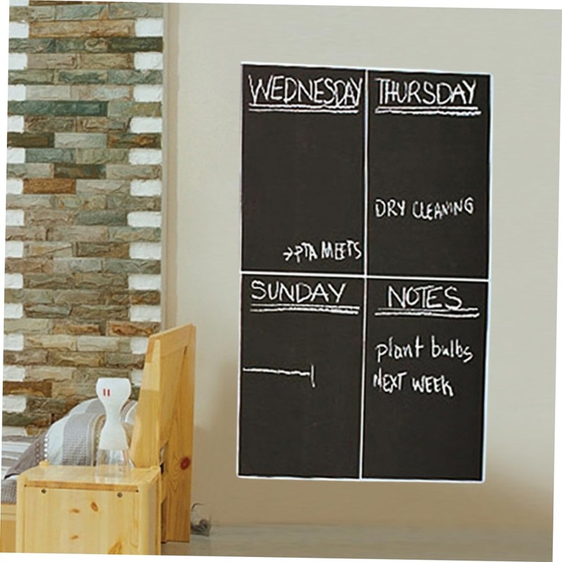 Operitacx Board Wall Sticker 4pcs Chalkboard Sticker Sheets 20x30cm A4