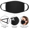 4pcs OR 1pcs SOFT Cotton Face Black Mask Double Layer