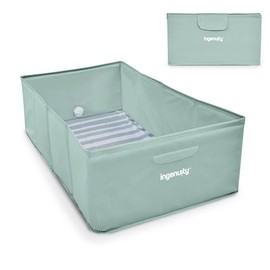Ingenuity Tuckaway Foldable Baby Bathtub, Toddler Bathtub, Turns Shower into Bathtub, Foldable, Easy to Clean, No Assembly Required, 12M-5J