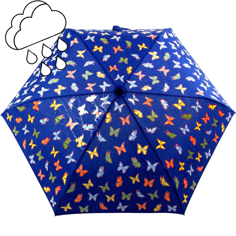 iX-Brella Mini Children's Umbrella, Safety Reflex, Extra Light, butterflies