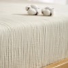 Luofanfei Muslin Cotton Fitted Sheet 140 x 200 cm Beige