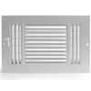 HVAC Premium 8x6 Duct Opening 3-Way AIR Supply Grille -