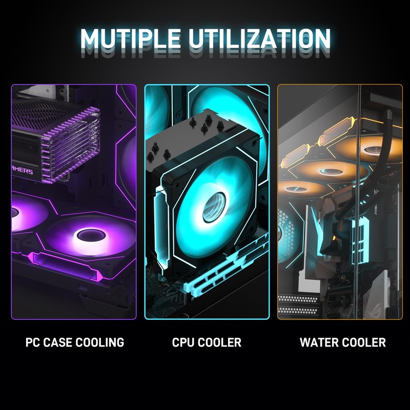 DARKROCK F120-3 in 1 120 mm Infinite Mirror Design Case