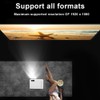 814 Mini Poratble Projector White Housedhold Projector 1080P Support for