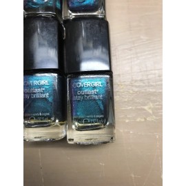 COVERGIRL Lot Of 6 COVERGIRL Outlast Stay Brilliant Nail Gloss Teal on Fire .37 oz #55