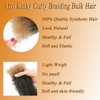 Afro Kinky Curly Braiding Bulk Hair 8 Inch 3 Packs