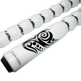 Jian Ying 2-Piece Joint 9 Ball Pool Cue Stick Hardwood Women Billiard Cues Kit (White -19oz)