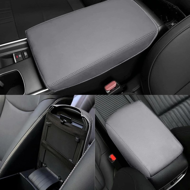 JXAUTOPART Car Center Console Box Armrest Cover Pad Faux For