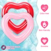 2 Pieces Heart Pool Float, 47.3 x 39.4 Inch Inflatable