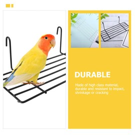 Mipcase 2pcs Parrot Stand Platform for Birds Easy to Install Bird Perch Design for Parakeets Lovebirds and Cockatiels