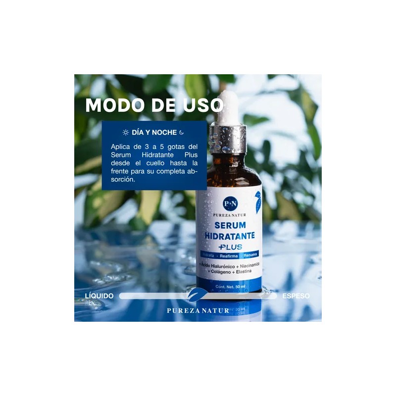 Serum Acido Hialuronico Hidratante Plus + Niacinamida Facial Todo Tipo