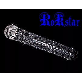 BlingSlinger MICROPHONE COVER SKIN (SPARKLE) for STANDARD CORDED/WIRED Microphones
