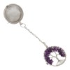 Tea Infuser Artificial Crystal Stone Tea Strainer Stainless Steel Diffuser