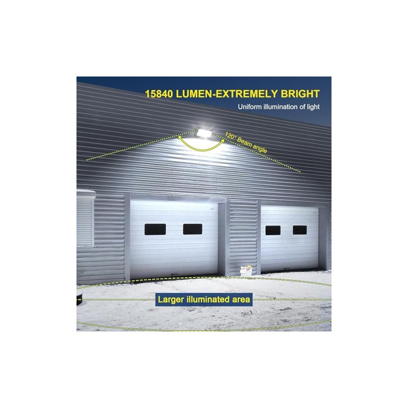 ledmo - Luz LED de Pared Tipo Pack, 120W 5000K