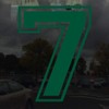 Applicable Pun Varsity Number 7 - Vinyl Decal - Forest