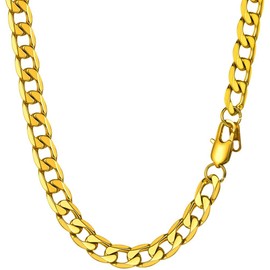 Prosteel Long Link Chain Big Chain Cadena De Oro Para Hombre 24inch Hip Hop Bling Thick Gold Chain Men Jewelry Stainless Steel Mens Gold Necklace