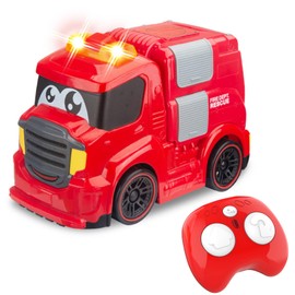 AEROQUEST Remote Control Car for Toddlers 1-3 Fire Truck Toy for Ages 2-4 Lights & Music Emergency Cars Preschoolers Fire Engine for Boys & Girls