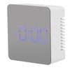 LED Mirror Clock Square Automatic Battery Powered Temperature Smart Clock