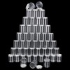 KUKLIPJIM 48 Packs 8.8oz (250 ml) Clear Plastic Jars with