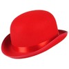 GEMVIE Classic Black Felt Derby Hat Lightweight Bowler Hat Novelty
