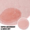 Pink Memory Foam Bath Runner Mat Long Bathroom Rug Microfiber