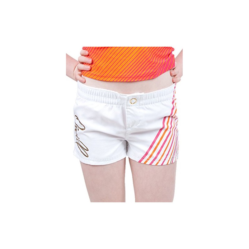 O'Neill Girl's 7-14 Good Day Boardshort, White, S US
