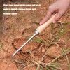 EYVRPAU Weeder Stainless Steel Manual Weeder Root Weeder with Wooden