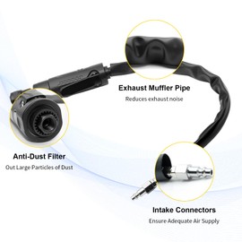 ZOSANY Tire Patch Kit - 55mm Tungsten Steel Buffing Wheel with 2 Quick-Change Connectors, Tire Patch Roller & Scraper,Low Speed Air Tire Repair Buffer Tool