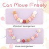 G2PLUS 2PCS Pre-strung Felt Ball Pom Pom Garland, 60 Balls,