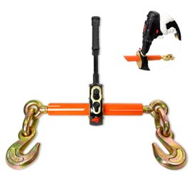 YATOINTO Electric Torque Drive Load Binder | Fits 5/16’’-3/8’’ Chain | 5,400 lbs Safe Working Load | Heavy-Duty Ratchet Binder Compatible with Portable Drill for Fast Cargo Tie-Down & Load Securement