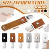 Zonon 12 Pcs Leather Towel Clips for Kitchen Hanging Tea