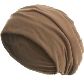 style3 Slouch Beanie made of breathable, fine and light jersey Unisex Beanie Bonnet Bini One size - camel