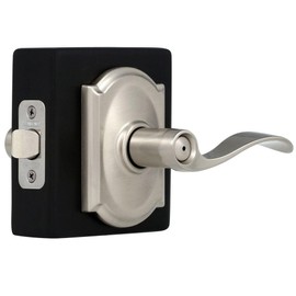 Schlage 619419 F40 Acc 619 Cam Wave Shape Privacy Door Lever, Unkeyed, Zinc, Satin Nickel