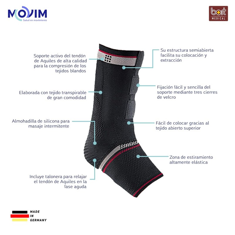 Bort Select Achillostabil Plus Band.Large Schwarz