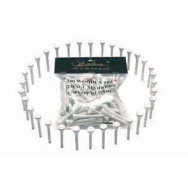 Golf Caddy Ball and Tea Holder for Golf Bag and 100 Tees in White