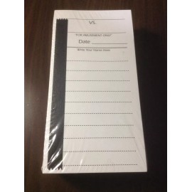 100 Count 10 Line TEAR OFF Football Cards RAFFLE Rip Tickets Gambling Strip Card