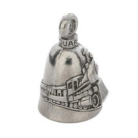 Guardian Bell Train Good Luck Bell w/Keyring & Black Velvet Gift Bag | Motorcycle Bell | Lead-Free Pewter | Good Luck Gift to Friends & Family | Bike Bell | Made in USA