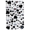 MegaCrea Rhinestone Heart Black Crystal 0.5 x 2 cm x