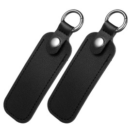 Ymapinc 2 Pcs Leather USB Flash Drive Holder, Flash Thumb Drive Case, Portable Storage Carrying Case with Keychain Travel Key Chain