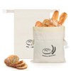 Beeswax Bread Bags for Sourdough Storage, 2 Packs Reusable Containers