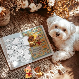 UNICRAFTALE Animal Dog Cutting Dies for Card Making Metal Pet Embossing Die for Notebook Scrapbooking Birthday Cutting Dies DIY Embossing Paper Album Craft Decoration