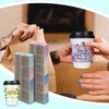 Eaasty 500 Pcs Christian Coffee Cups Sleeves Bulk Motivational Religious