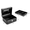 Tech Traders 6-Inch Metal Cash Box with 2 Keys -