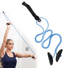 Shoulder Trainer Pulley Pulley, Shoulder Physiotherapy Pulley, Fitness Gymnastics Rope with Handles and Attachment, Shoulder Pulley for Training, Rehabilitation, Rehabilitation, Shoulder Movement
