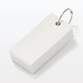MUJI NAB13A9S Polypropylene Covered Word Cards Set of 5 Clear 100 x 5 Sets