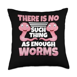 Worm Farming Bin Vermicomposting Worm Compost Composter Throw Pillow