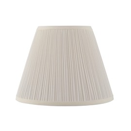 Aspen Creative 33055, Mushroom Pleated Off-White Spider Shade, 7" Top x 13" Bottom x 10" Slant