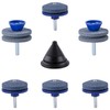 LEONTOOL 7 PCS Double Layer Corundum Lawnmower Blade Sharpener with