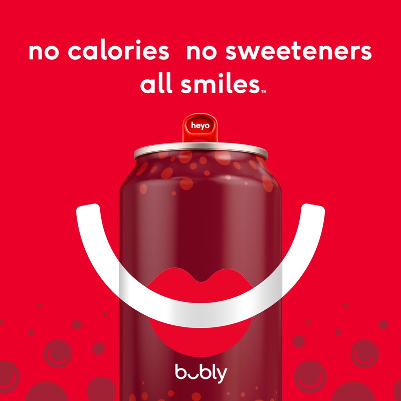 bubly Sparkling Water, Strawberry Sunset, Zero Sugar & Zero Calories,
